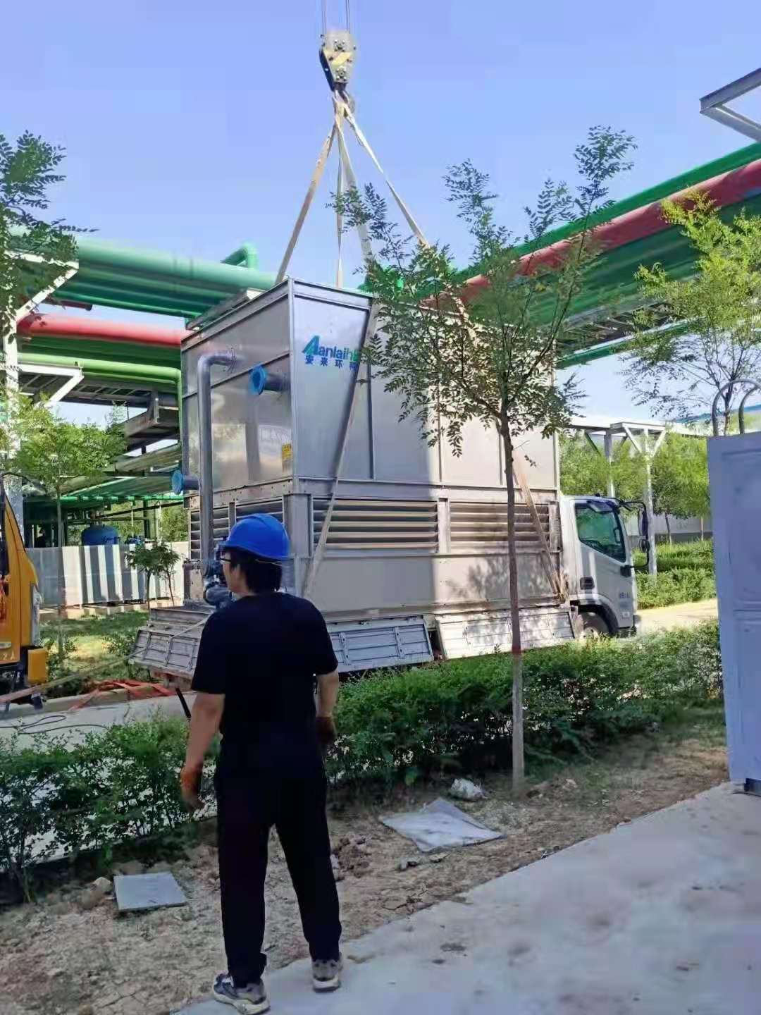 橫流式冷卻塔施工